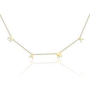 Mama Necklace for Women, 14K Gold Plated Dainty Mom Necklace Non Tarnish Jewelry